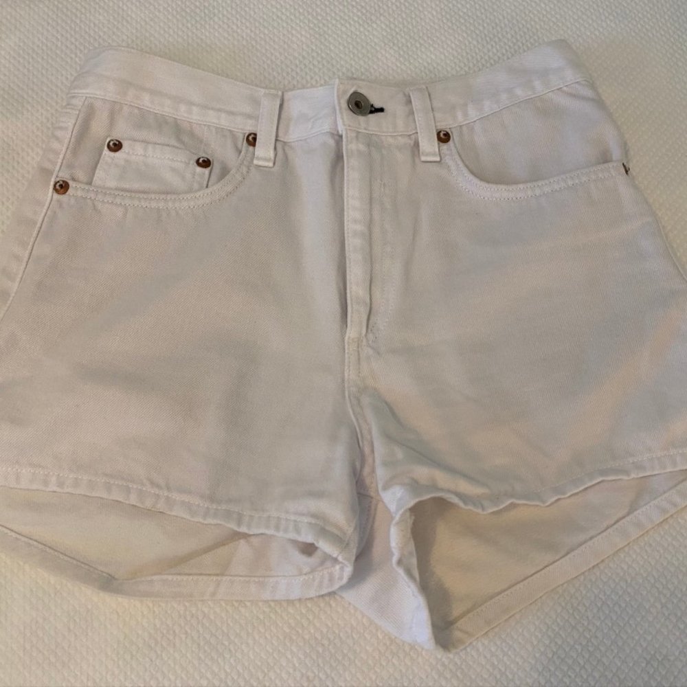 Rag and Bone White Jean Shorts